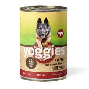 400g Yoggies blik rundvlees met mariadistel