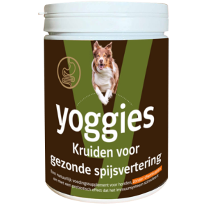 Yoggies Kruiden voor honden voor een gezonde spijsvertering en prebiotica 600g