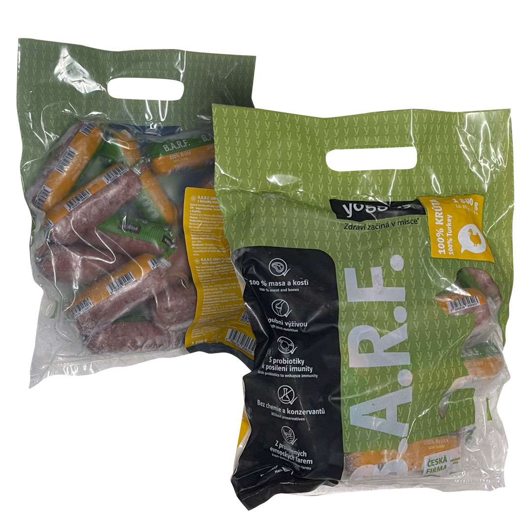 1800 g (12x150g) Yoggies BARF 100% Kip met Probiotica Rauw Vlees voor Honden
