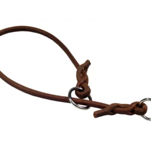 Halsband van rond leer 8 mm x 50 cm