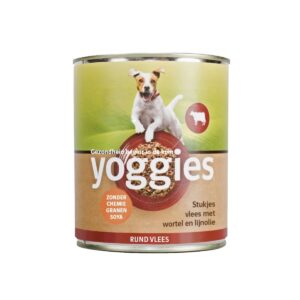 800g Yoggies blik rundvlees met wortel