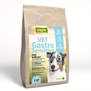 2 kg Yoggies VET Gastro Sensitive met kalkoenvlees, koudgeperste MINI korrels met probiotica