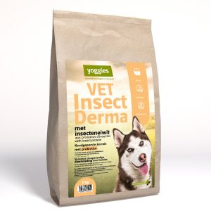 2 kg Yoggies VET Insect Derma met insectenproteïne, koudgeperste MINI korrels met probiotica