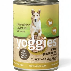 400g Yoggies blik Kalkoen en kalf met appels