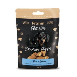 Fitmin For Life - Crunchy Puffs - Tuna & Cheese 50g