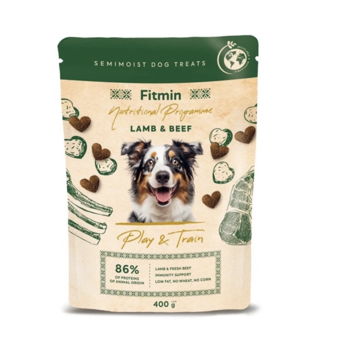 Fitmin NP Play and train Lamb & Beef 400g