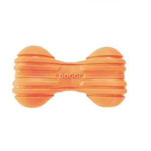 Doggi Orange Ribbed Bone