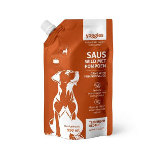 150 ml Yoggies Wildsaus met pompoen